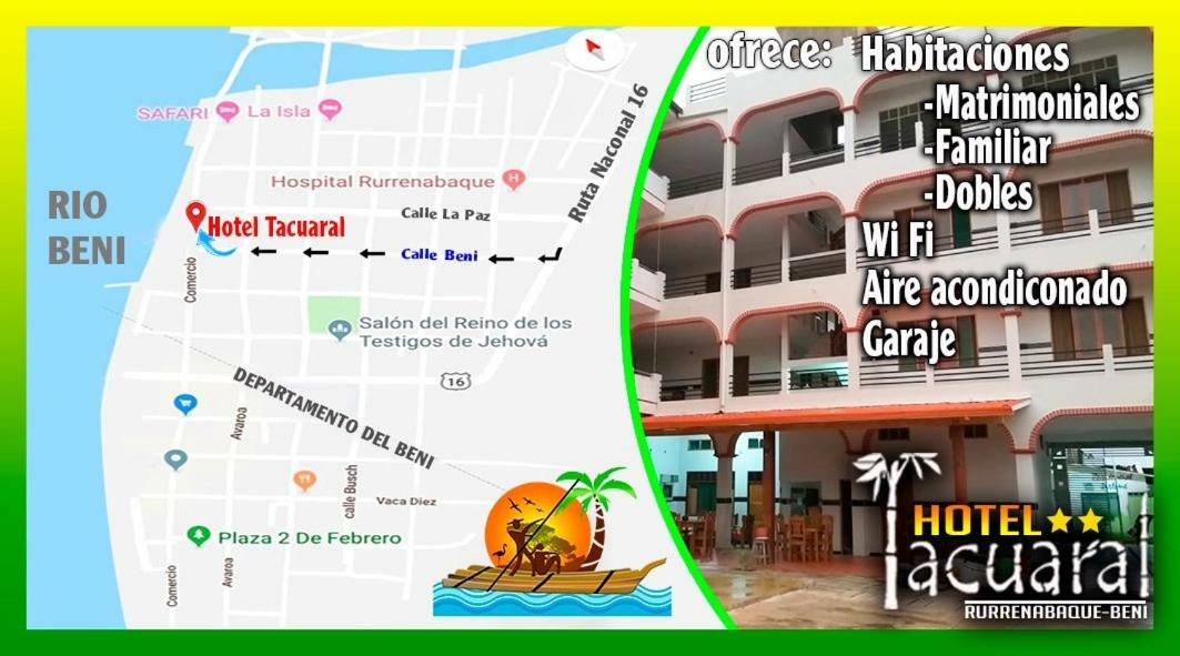 Hotel Tacuaral Rurrenabaque Exteriér fotografie